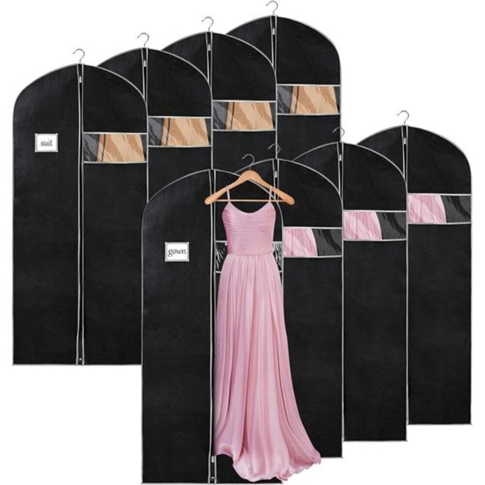 Garment Bags for Hanging Clothes, 60in Set of 8